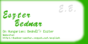 eszter bednar business card